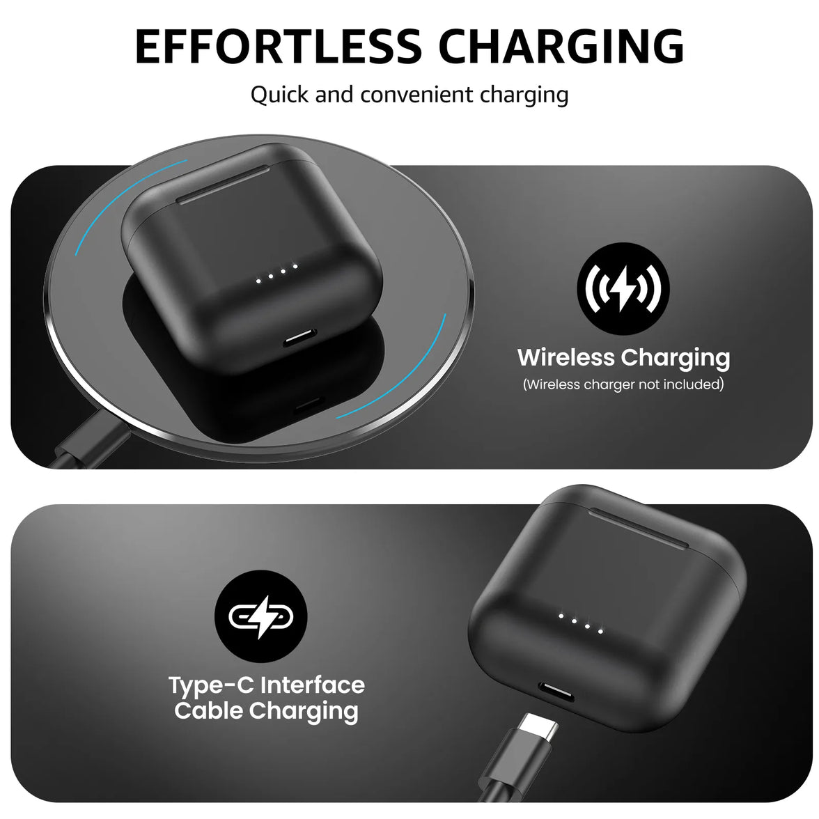 TOZO T6S TWS Earbuds Black