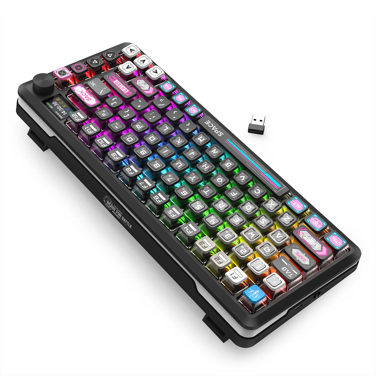 Redragon K708MC RGB Flekact Pro 82 Keys 75% Gasket Mounted Wireless Mechanical Keyboard