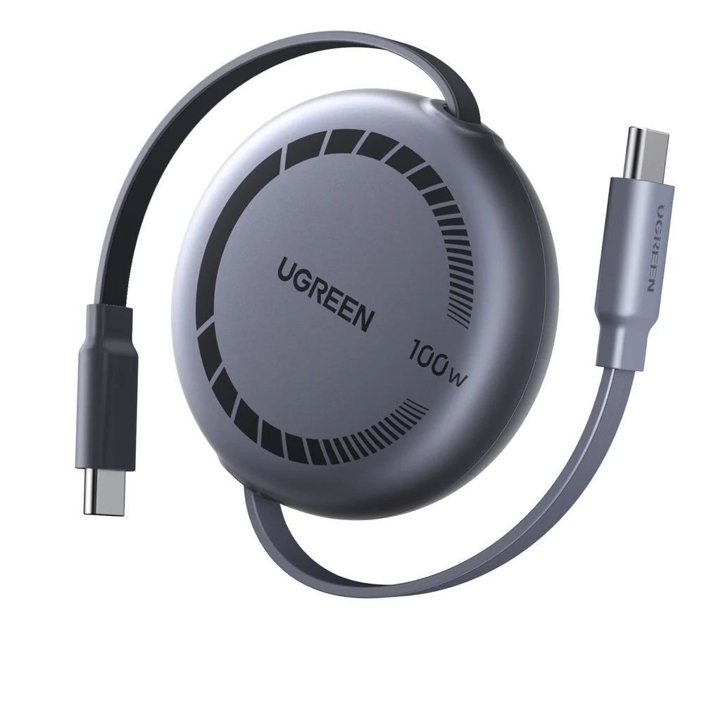 Ugreen Nexode USB-C to USB-C 100W PD Fast Charging Retractable Cable - 1m (L531/65905)