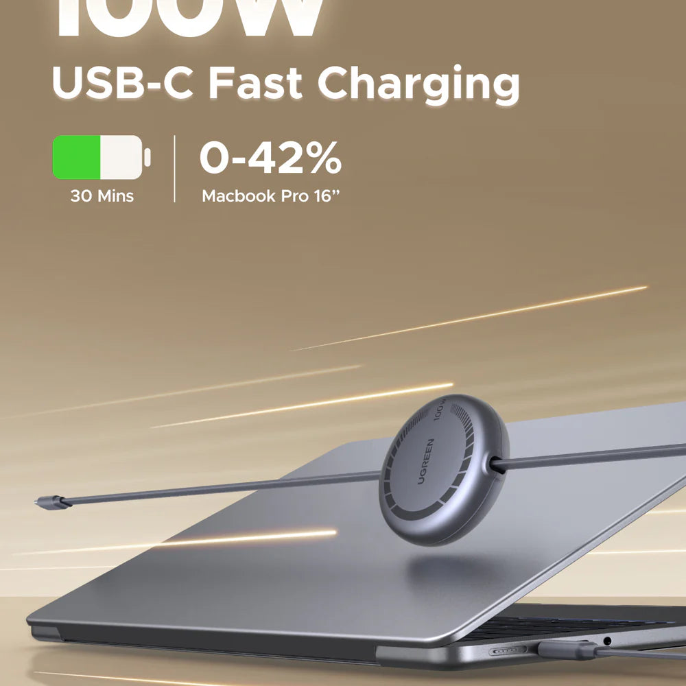 Ugreen Nexode USB-C to USB-C 100W PD Fast Charging Retractable Cable - 1m (L531/65905)