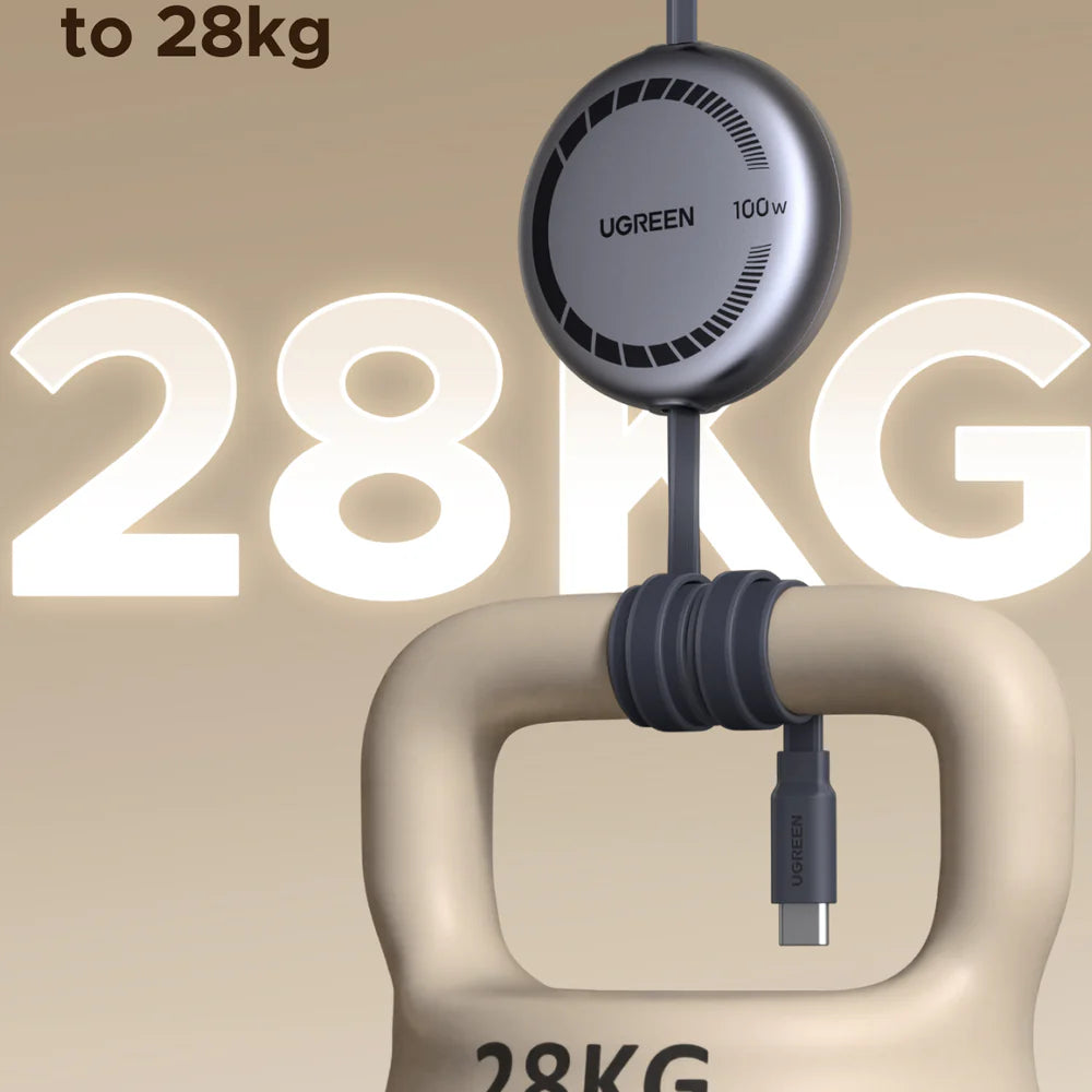 Ugreen Nexode USB-C to USB-C 100W PD Fast Charging Retractable Cable - 1m (L531/65905)