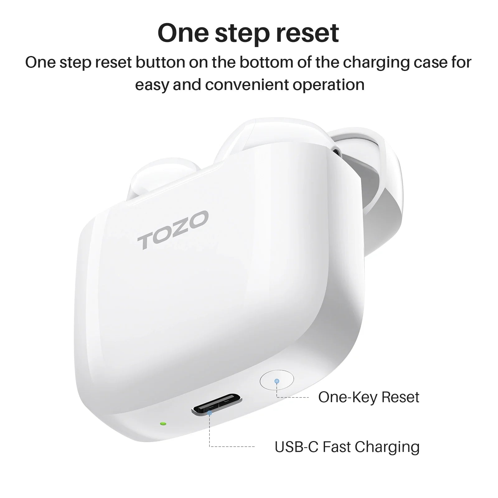 TOZO A3 Pro Earbuds White