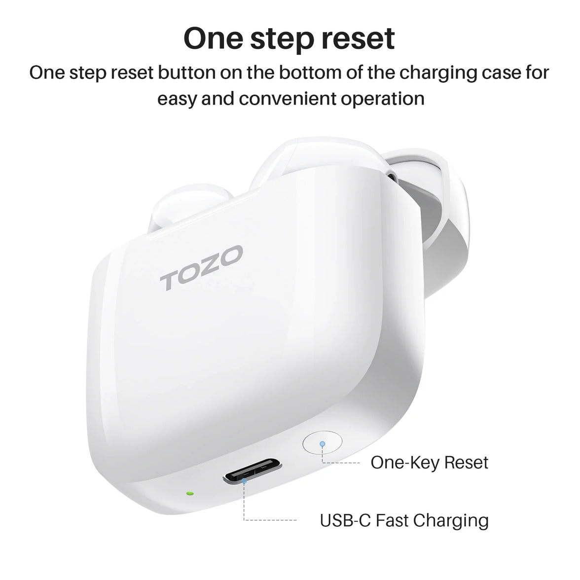 TOZO A3 Pro Earbuds White