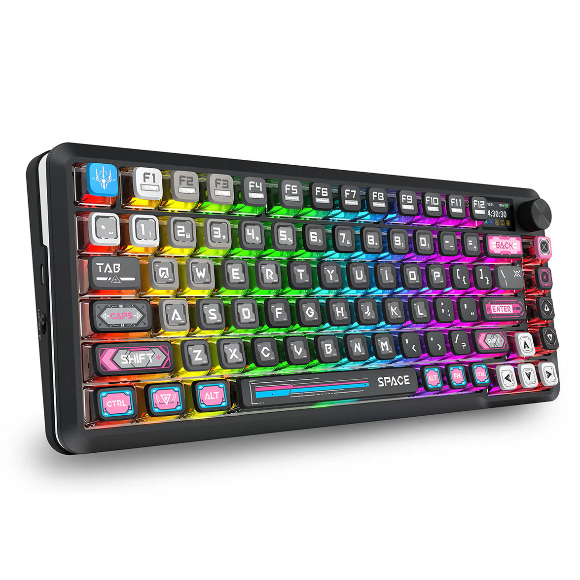 Redragon K708MC RGB Flekact Pro 82 Keys 75% Gasket Mounted Wireless Mechanical Keyboard