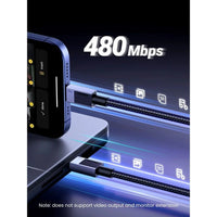 UGREEN USB Type C 2.0 Male To Type C 2.0 Male 5A Data Cable 1M Black (L512/45063)