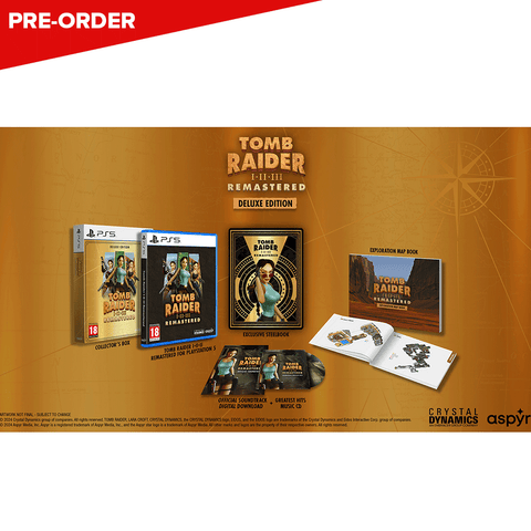 [PRE-ORDER] Tomb Raider I-II-III Remastered Deluxe Edition - PlayStation 5 [EU]
