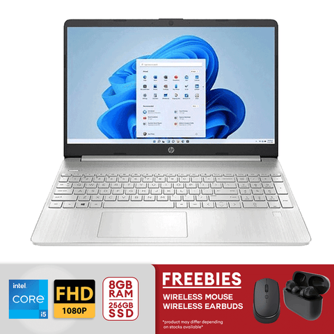 HP 15.6" Laptop Core i5-1135G7 8gb/256gb SSD 15-dy2795wm Natural Silver