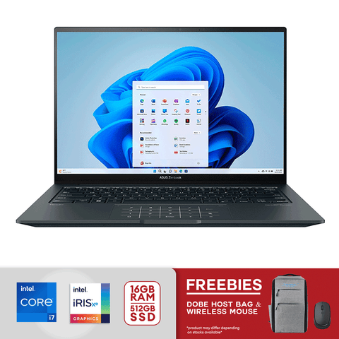 ASUS Zenbook 14.5" 2.8K OLED Touch Laptop - Intel Evo 13th Gen Core i7 Processor 16GB RAM 512GB SSD - Inkwell Gray [Q420VA-EVO.I7512]