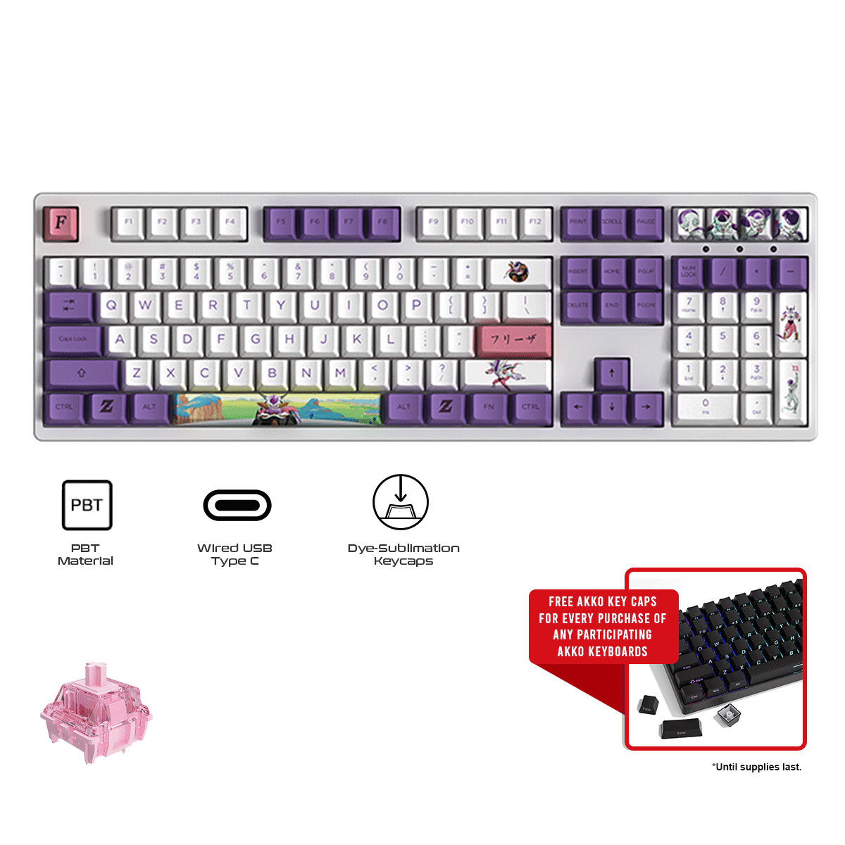 Akko Dragon Ball Z-Frieza 3108V2 Wired Mechanical Keyboard