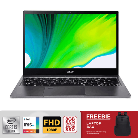 Acer Spin 5 13.5"IPS Touch Convertible Laptop - Intel Core i5-1035G4 8GB RAM/256GB NVMe SSD Win10 Pro- Steel Gray [SP513-54N]