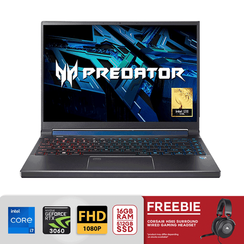 Acer Predator 14” iPS Display Triton 300 SE 16+512 GB Intel Core i7-12700H Processor Tredaca-Core 2.30GHz Nvidia GeForce RTX 3060 Graphics PT314-52s-747P