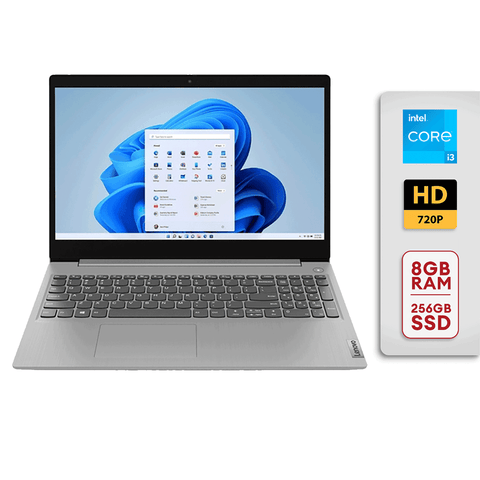 Lenovo Ideapad 3 15ITL05 15.6" Touch Screen Laptop - Intel Core i3 - 8GB/256GB SSD Win11 - 81X800ENUS [Platinum Gray]