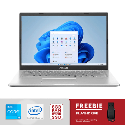 Asus 14" Vivobook Laptop 11th Gen i3 8GB/128GB SSD Win11 X1400EA-I38128 [Silver]