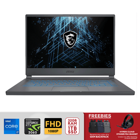 MSI Stealth 15.6" FHD 15M Gaming Laptop  i7-1260P 32GB 1TB SSD NVIDIA GeForce RTX 3060 Carbon Gray