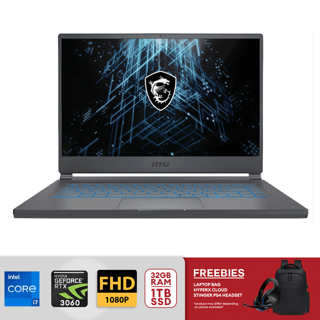 MSI Stealth FHD 15M Gaming Laptop i7-1260P 32GB 1TB SSD