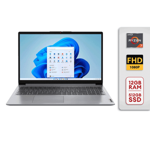 Lenovo Ideapad 1 15.6" Ryzen 7 5700U 12GB RAM 512GB SSD Cloud Grey 82R4002PUS