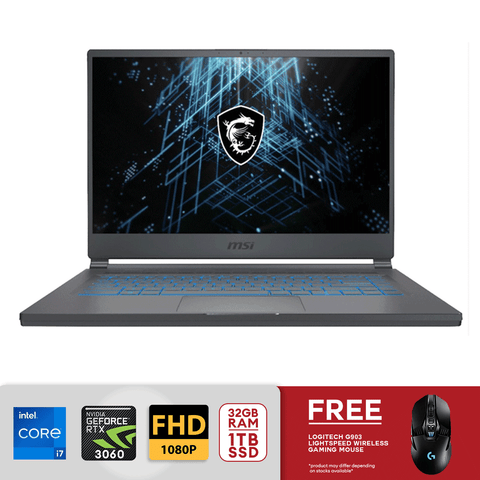 MSI Stealth 15.6" FHD 15M Gaming Laptop  i7-1260P 32GB 1TB SSD NVIDIA GeForce RTX 3060 Carbon Gray