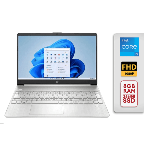 HP 15.6" Laptop Core i5-1135G7 8gb/256gb SSD 15-dy2795wm Natural Silver
