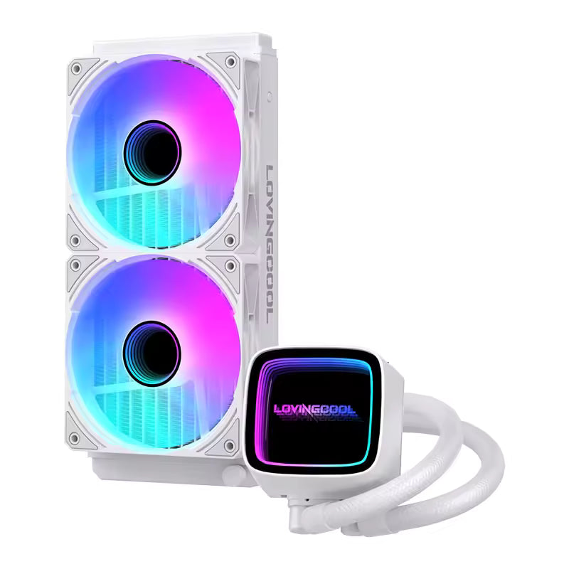Lovingcool HK-W120-01 120mm AIO ARGB Liquid CPU Cooler with Display