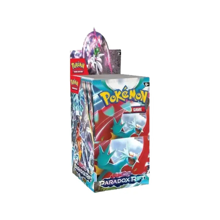 sv04 booster box Pokemon TCG: Paradox Rift (SV04) 18CT (ENG) Pokemon Acrylic Japanese Booster Suede Mat Color Choice:Bright Blue Display/Storage type Garchomp ex