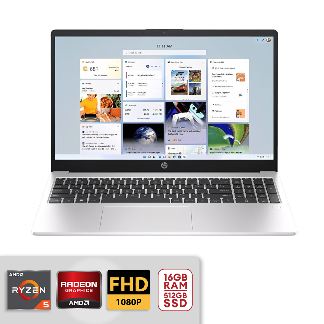 HP 255 G10 15.6" AMD Ryzen 5-7520U 16GB / 512GB SSD AMD Radeon Graphics (FreeDOS) Silver