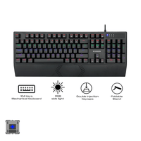 E-Yooso K-662 Rainbow Light 104 Keys Wired Mechanical Keyboard [Black]