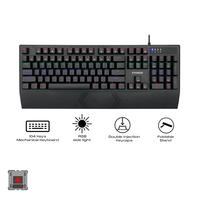 E-Yooso K-662 Rainbow Light 104 Keys Wired Mechanical Keyboard [Black]