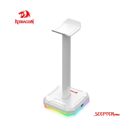 REDRAGON SCEPTER PRO WHITE GAMING HEADSET STAND (HA300-W) - GameXtremePH