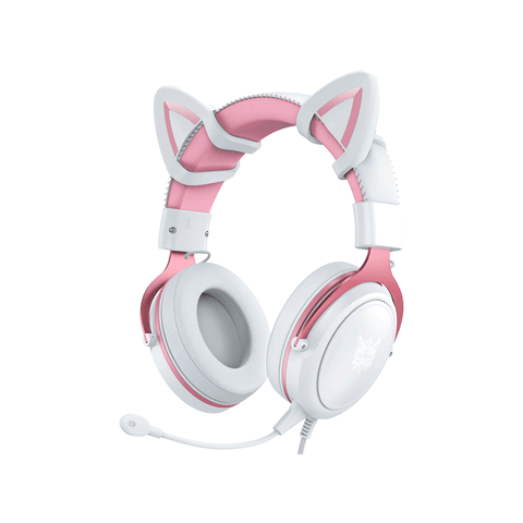 ONIKUMA X10 Pink Cat Ears Stereo Noise Cancellation Gaming Headset
