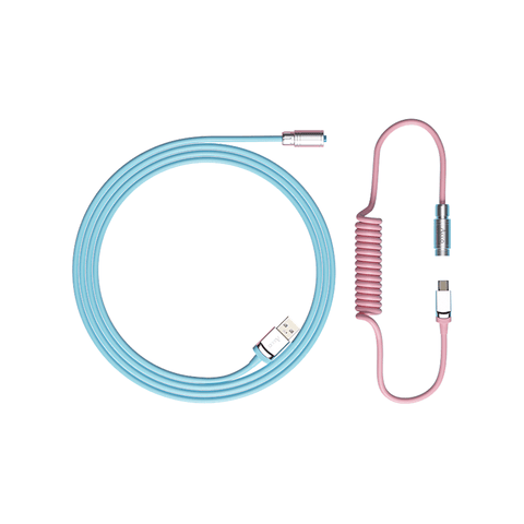 AKKO COILED AVIATOR CABLE V2 (SAKURA TOKYO PINK)