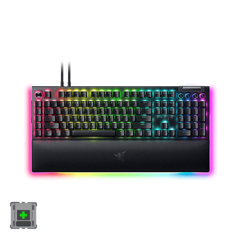 Razer Blackwidow V4 Pro Chroma Mechanical Keyboard (Green Switch)