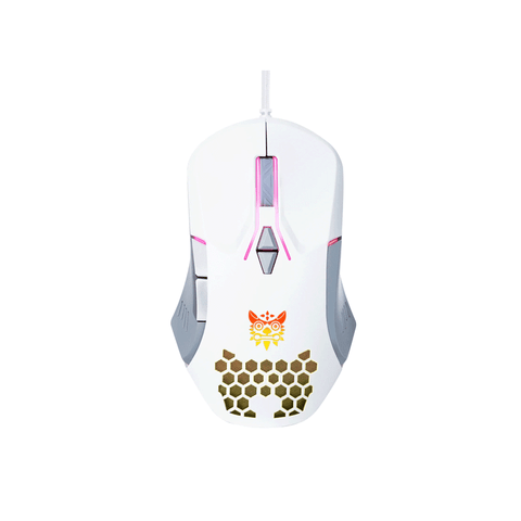 ONIKUMA CW902 Wired Gaming Mouse RGB Optical Mouse With Colorful Lighting (White)