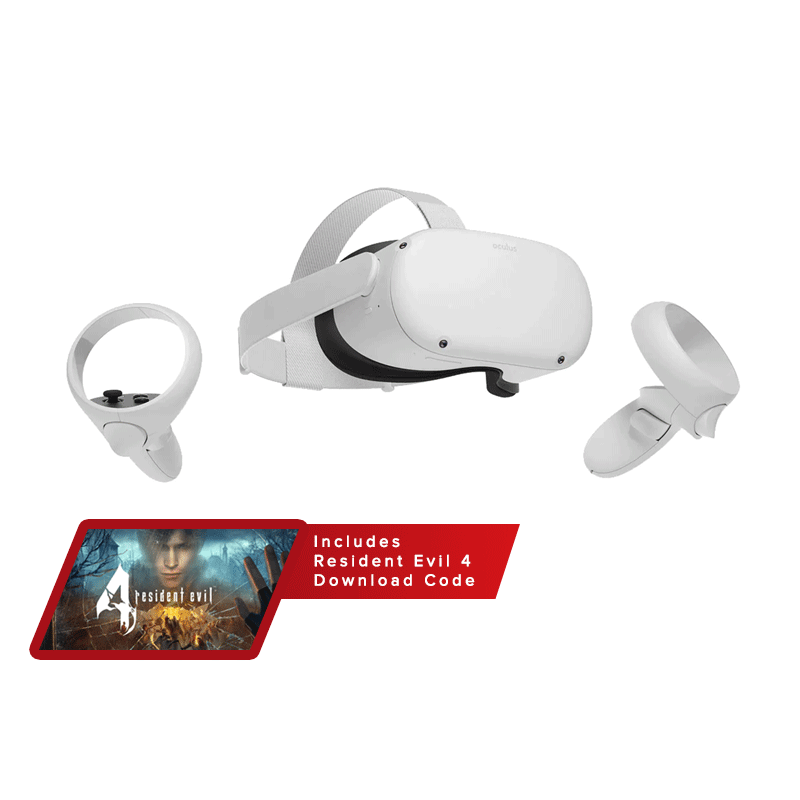 Oculus/Meta Quest 2 128GB All In One VR (includes Resident Evil 4 Download Code)
