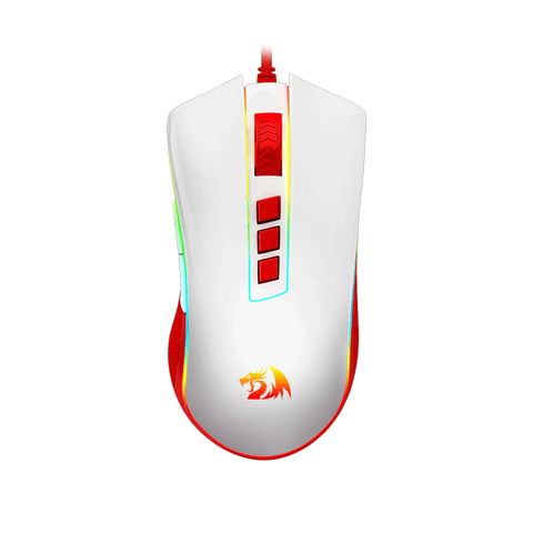 Redragon Cobra RGB Wired Gaming Mouse White-Red (M711C)