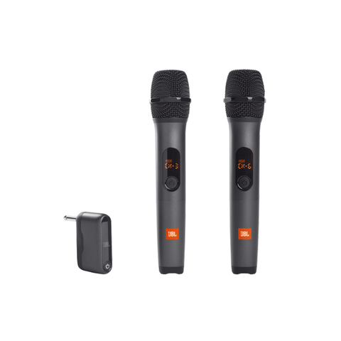 JBL Wireless Two Microphone System with Dual-Channel Receiver [Black]