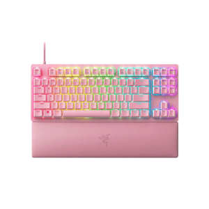 Razer Huntsman V2 Tenkeyless Optical Gaming Keyboard Quartz (Linear Red Switch) [US-LAYOUT]