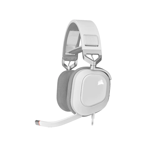 Corsair HS80 RGB USB Premium Wired Gaming Headset with 7.1 Surround Sound [White]