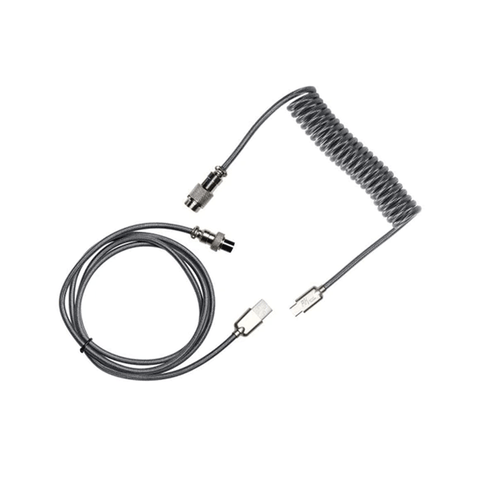 Royal Kludge Coiled Aviator Cable Grey