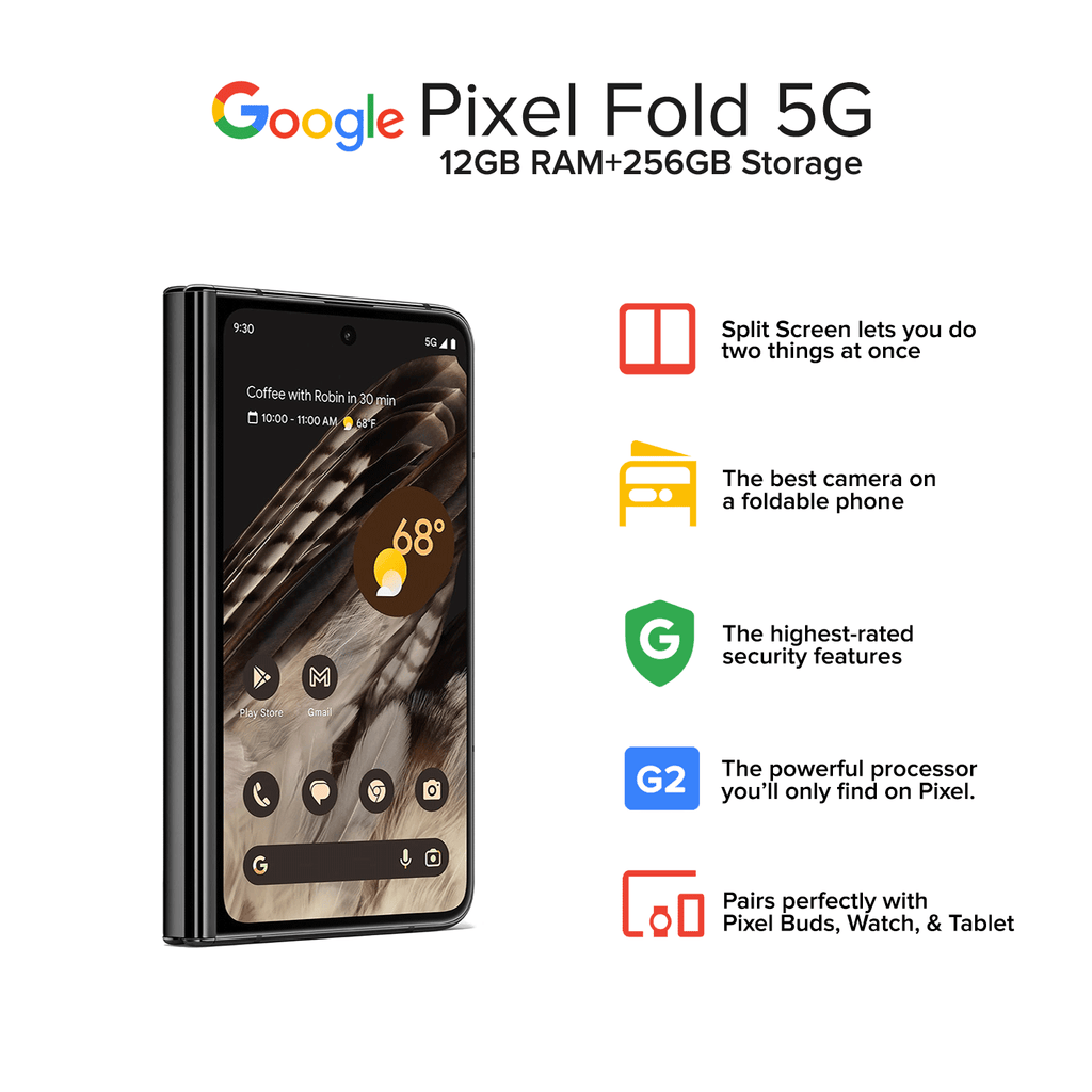 Google Pixel Fold Obsidian 256GB simフリー(Google Pixel Google Pixel Fold Obsidian 256GB simフリー(Google Pixel