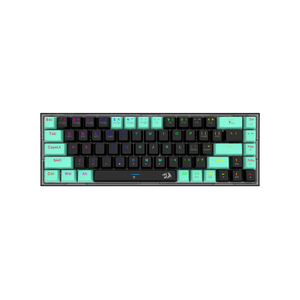 Redragon Castor Pro Tri Mode RGB 68 Keys Mechanical Keyboard Black-Green Yellow Switch (K631RGB-PRO-BG)