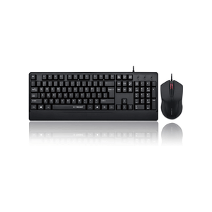 E-Yooso V-500 Wired Mute slim Membrane Keyboard Mouse Combos 104 keys Keyboard and Mice Set