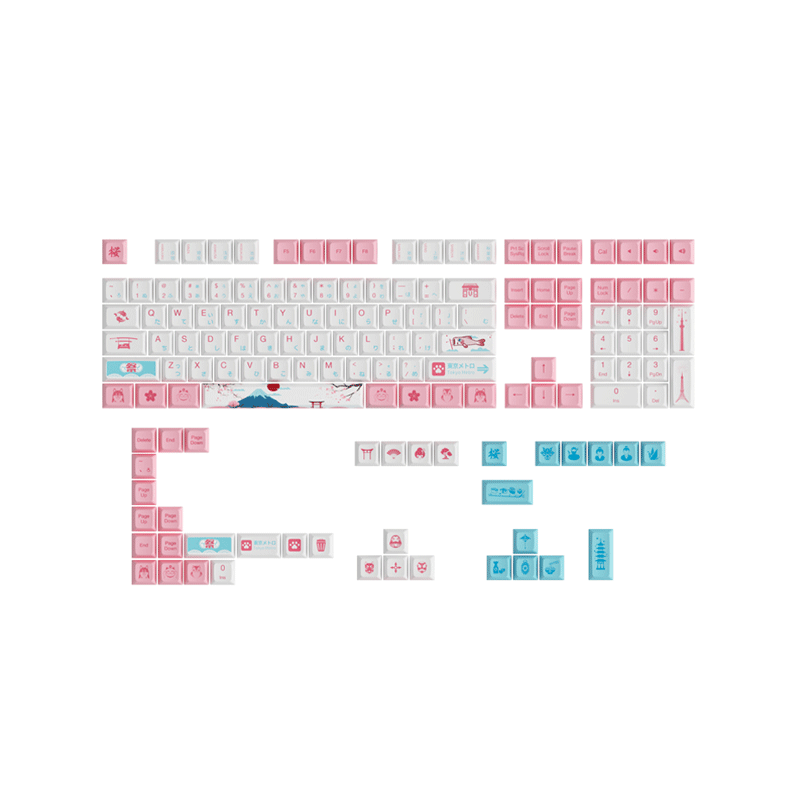 AKKO World Tour Tokyo R2 OSA 145 Keys Keycaps