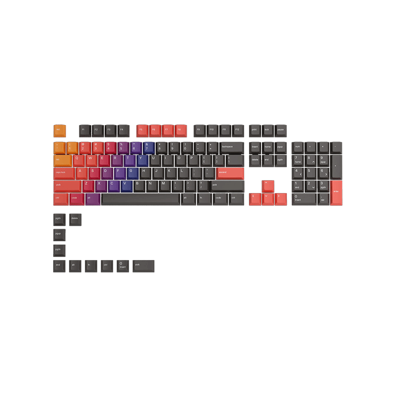 Glorious Premium PBT Keycaps Celestial Fire