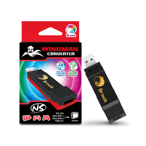 Wingman NS - Super adapter for Nintendo Switch Support Xbox Series X/S/One/360, PS5/PS4/PS3, Xbox Elite 1/2, Switch Pro Controllers on Switch and PC.