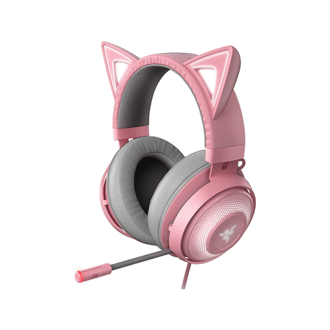 Razer Kraken Kitty Edition Croma RGB Gaming Headset Quartz