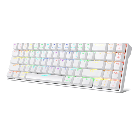 Royal Kludge RK71 Tri Mode RGB 71 Keys Hot Swappable Mechanical Keyboard White Brown Switch