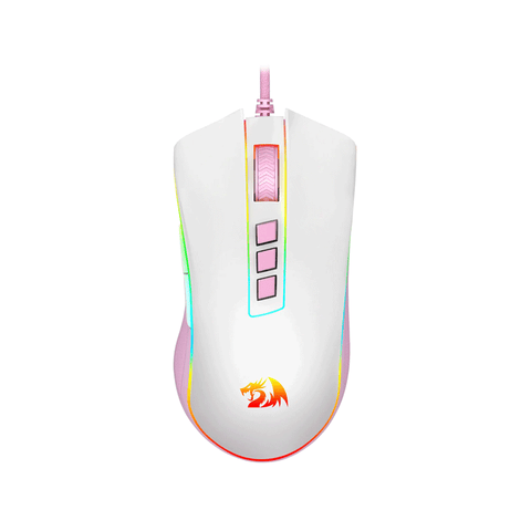 Redragon Cobra RGB Wired Gaming Mouse White-Pink (M711WP)