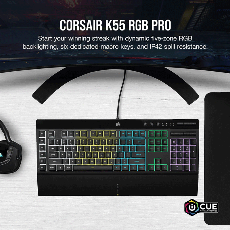 Corsair keyboard k55 ps4 deals