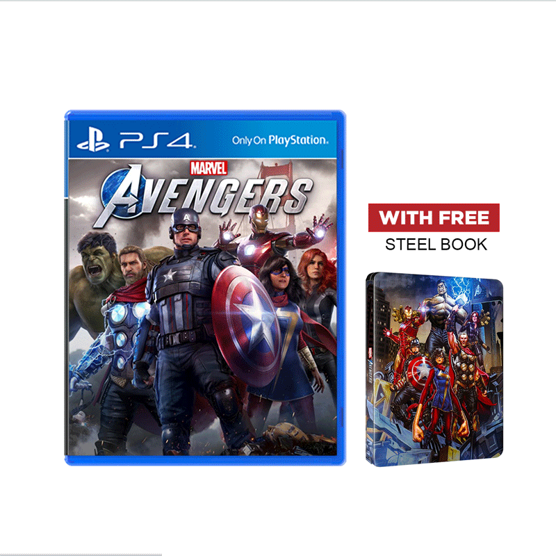 Avengers Standard Edition PlayStation 4 with Free Steelbook