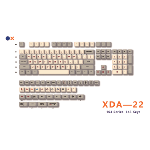 Royal Kludge XDA-22 PBT Keycaps 143 Keys